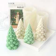 3D Christmas Tree Candle Silicone Mold DIY Christmas Candle Making Kit