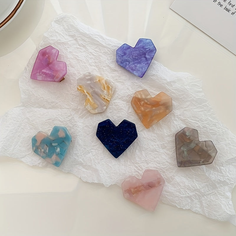 Heart Shape Side Clip Sweet Bangs Clip Hair Accessories