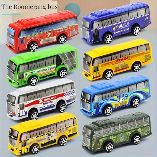 Simulation Bus Car Toy Big Bus Model Christmas Halloween Thanksgiving Gift
