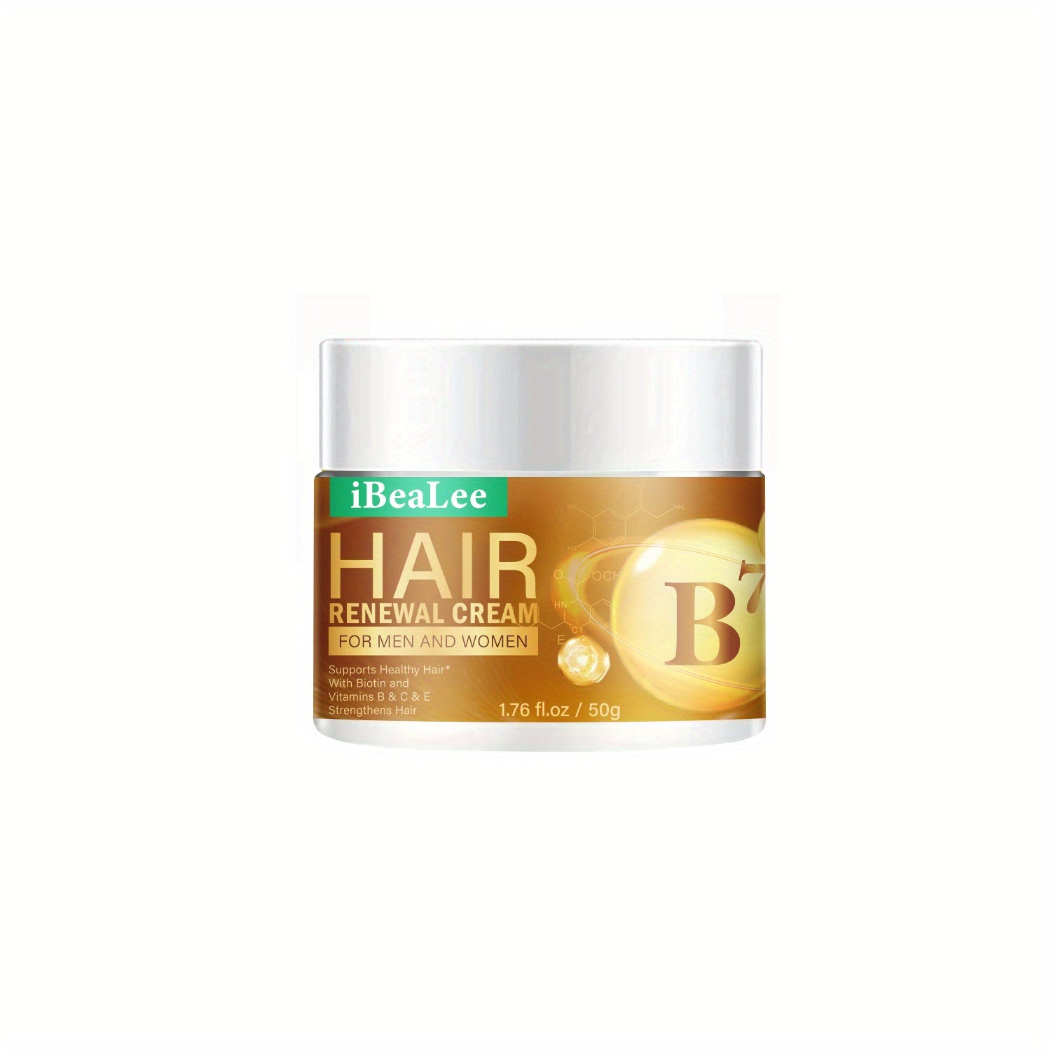 Hydrating Hair Cream with Vitamins Biotin Collagen Coconut - Repair Frizzy Hair