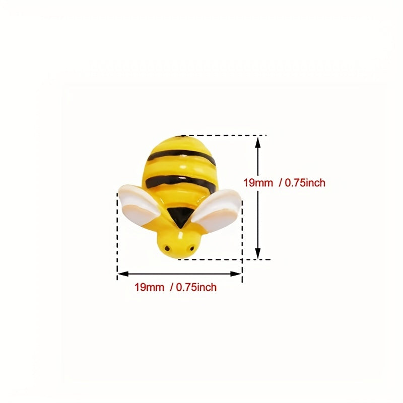 20pcs Bee Pushpins Bees Thumb Tacks Decorative for Wall Whiteboard Corkboard