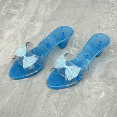 Girls Crystal High Heel Princess Shoes, Ages 3-6