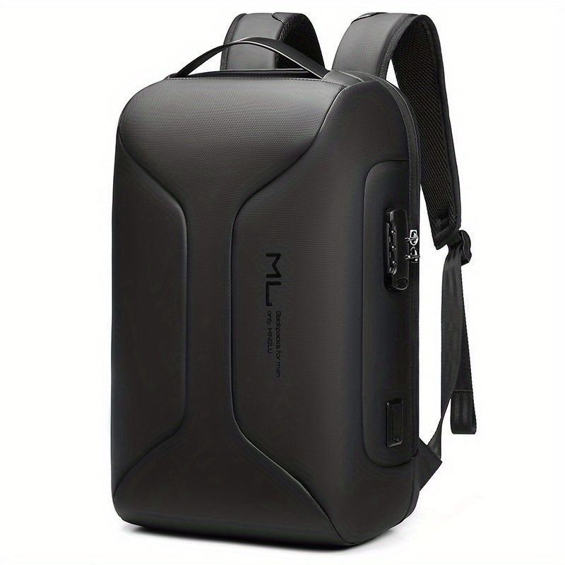 Men's Business Backpack USB Charging Anti Theft Lock Waterproof Bag Travel