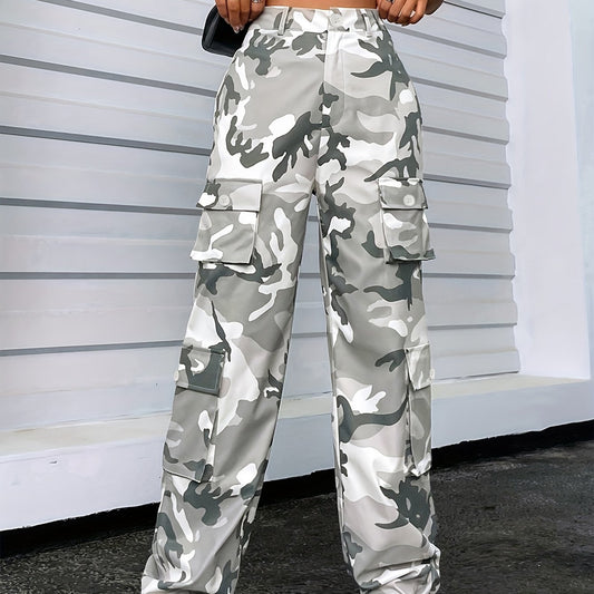 Camo Cargo Pants Sports Jogger Pants Women's Activewear