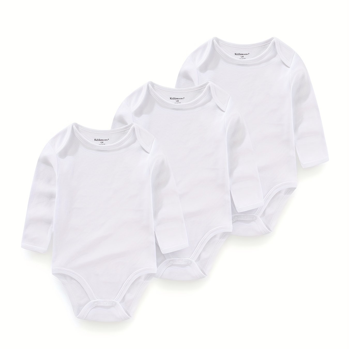 3Pcs Spring Autumn Unisex Long Sleeve Baby Bodysuits