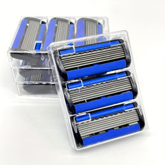 6-Layer Stainless Steel Razor for Men with Safety Blade
