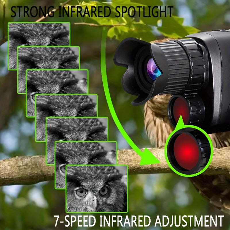 R7 Infrared Night Vision Scope Monocular Camera with 7' Display Screen
