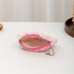 Plush Unicorn Cat Coin Purse Wallet Lipstick Bag