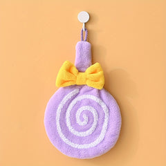 Lollipop Hanging Towel Coral Fleece Quick-drying Towel