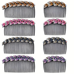 Rhinestone Hair Side Comb French Hair Insert Comb Hairpins Barrettes