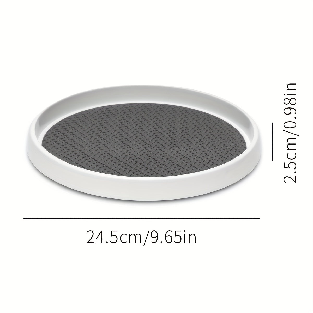 4pcs Lazy Susan Turntable Spice Organizer Rotating Seasoning Rack