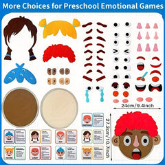DIY Emotion Recognition Game Set with Expression Cards & Face Panels