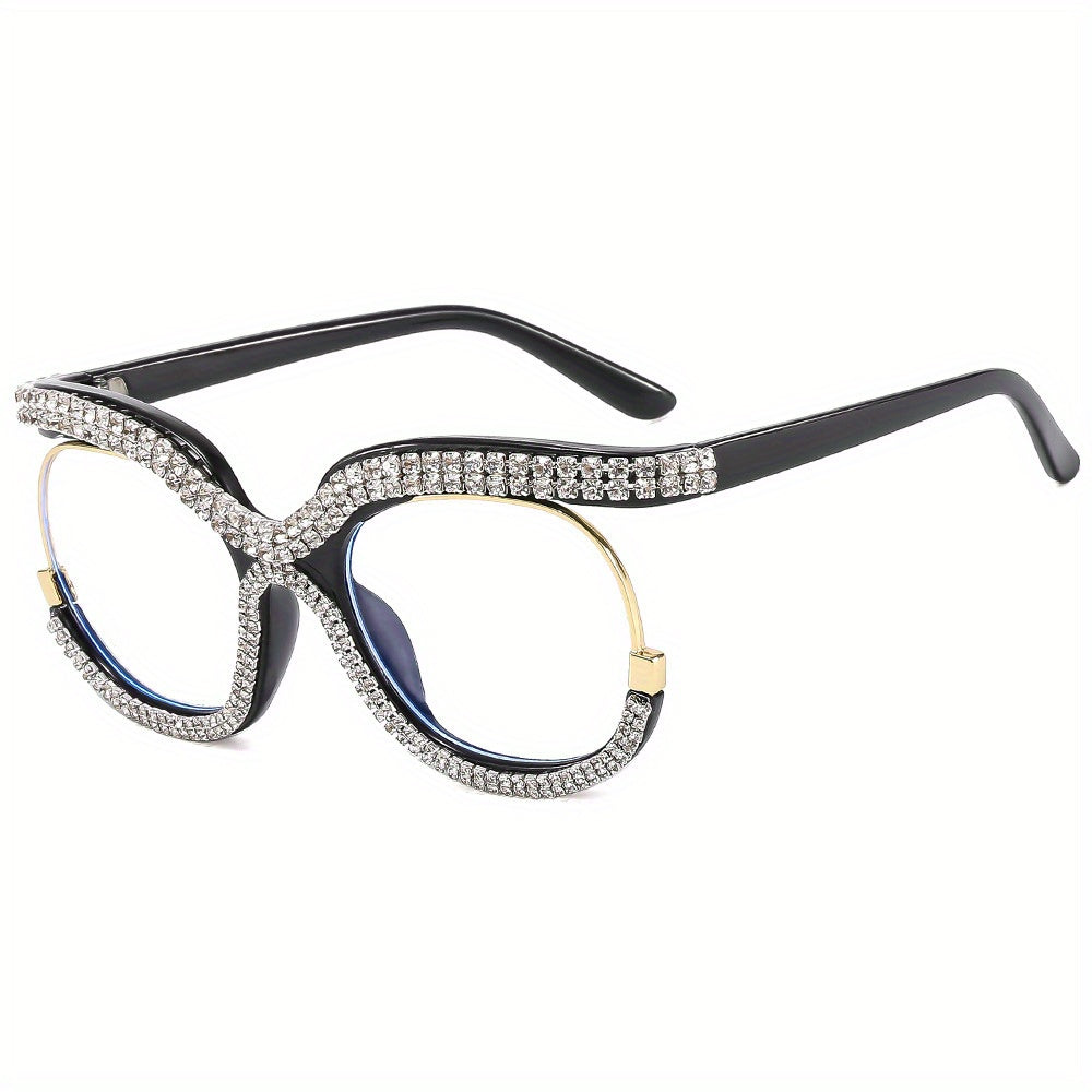 Men's Rhinestone Sunglasses for Street Photography and Outdoor Parties