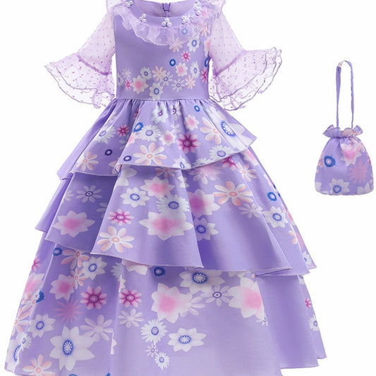 Encanto Princess Long Dress With Bag