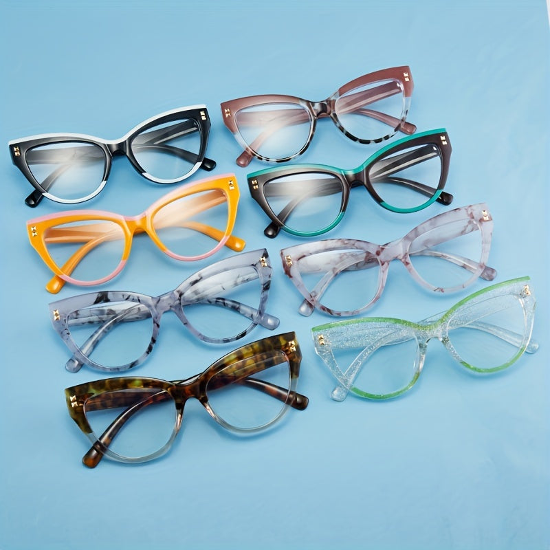 Men's Anti Light Cat's Eye Glasses for Travel and Daily Use