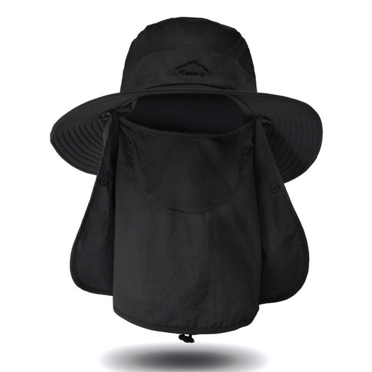Sun Protection Bucket Hat With Removable Face Mask