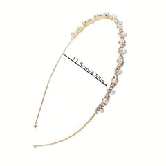 Rhinestone Faux Pearl Headband Hair Accessories