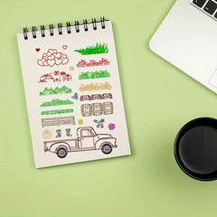 Truck Grass Love Stamps And Dies for Card Making Flowers