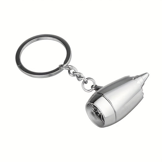 Airplane Engine Keychain Pendant for Men Boyfriend