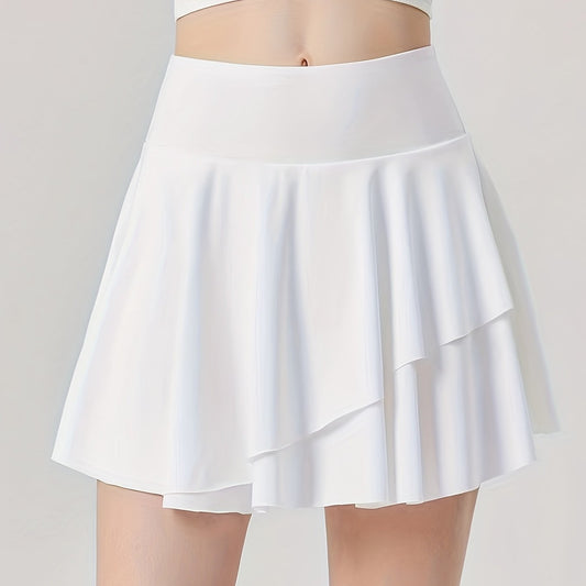 Quick Dry Active Skirt Fitness Tennis Skort Women's Activewear