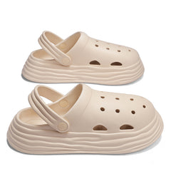 Women's Platform Clogs Lightweight Solid Casual Shoes