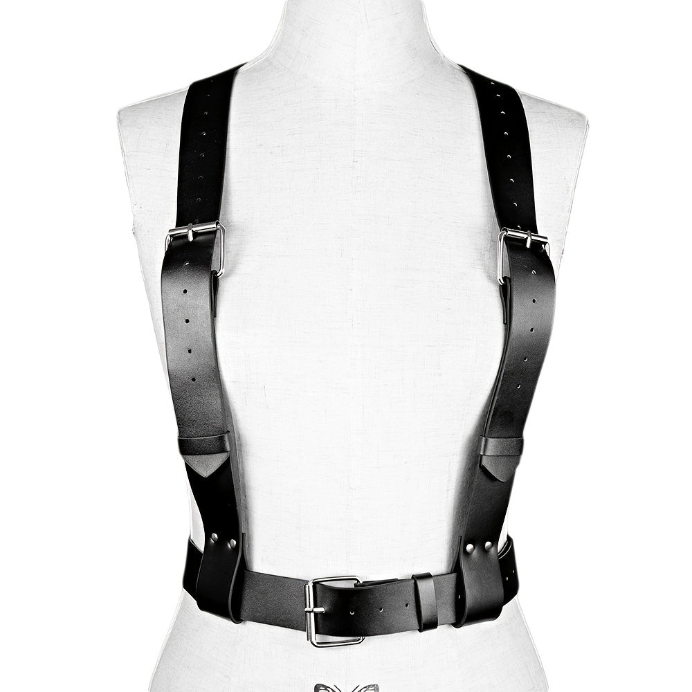 PU Leather Harness Belt Ladies Body Suspenders Belt Punk Belt