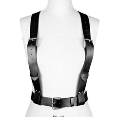 PU Leather Harness Belt Ladies Body Suspenders Belt Punk Belt