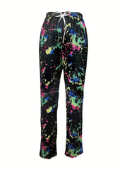 Tie Dye Print Sleep Bottoms Casual & Cozy Home Sleep Pants