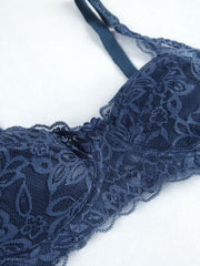 Lace Push Up Bra with Scallop Trim