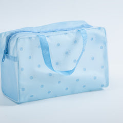 Floral Translucent Toiletry Bag Travel Storage