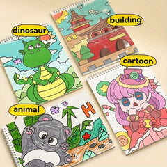 Animal Patterns Graffiti Drawing Book for Kids, 30 Sheets 8K Thick Paper