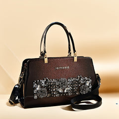 Large Capacity Beaded Rhinestone Evening Bag Vintage And Box Clutch Wallet