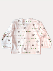 Cute Baby Girl 5pc Outfit Set Cartoon Top Pants Hat Bib