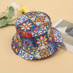 Ethnic Print Reversible Outdoor Bucket Hat