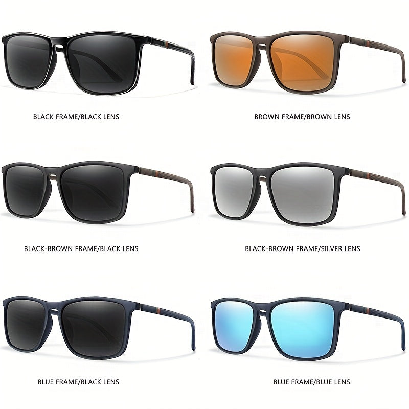 Square Big Frame Polarized Sunglasses for Men and Women