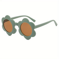 Retro Round Frame Sunglasses for Little Girls