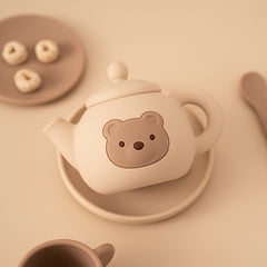 Kids Silicone Tea Party Set Pretend Play Kitchen Toy