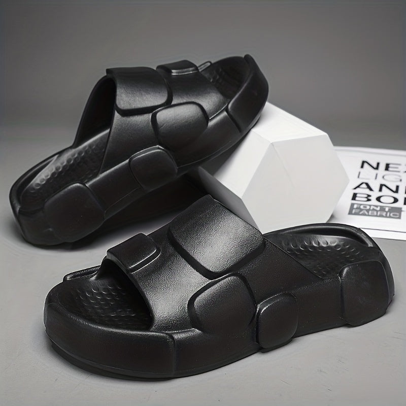 Men's Non Slip Platform Slides Comfortable Cloud Slides
