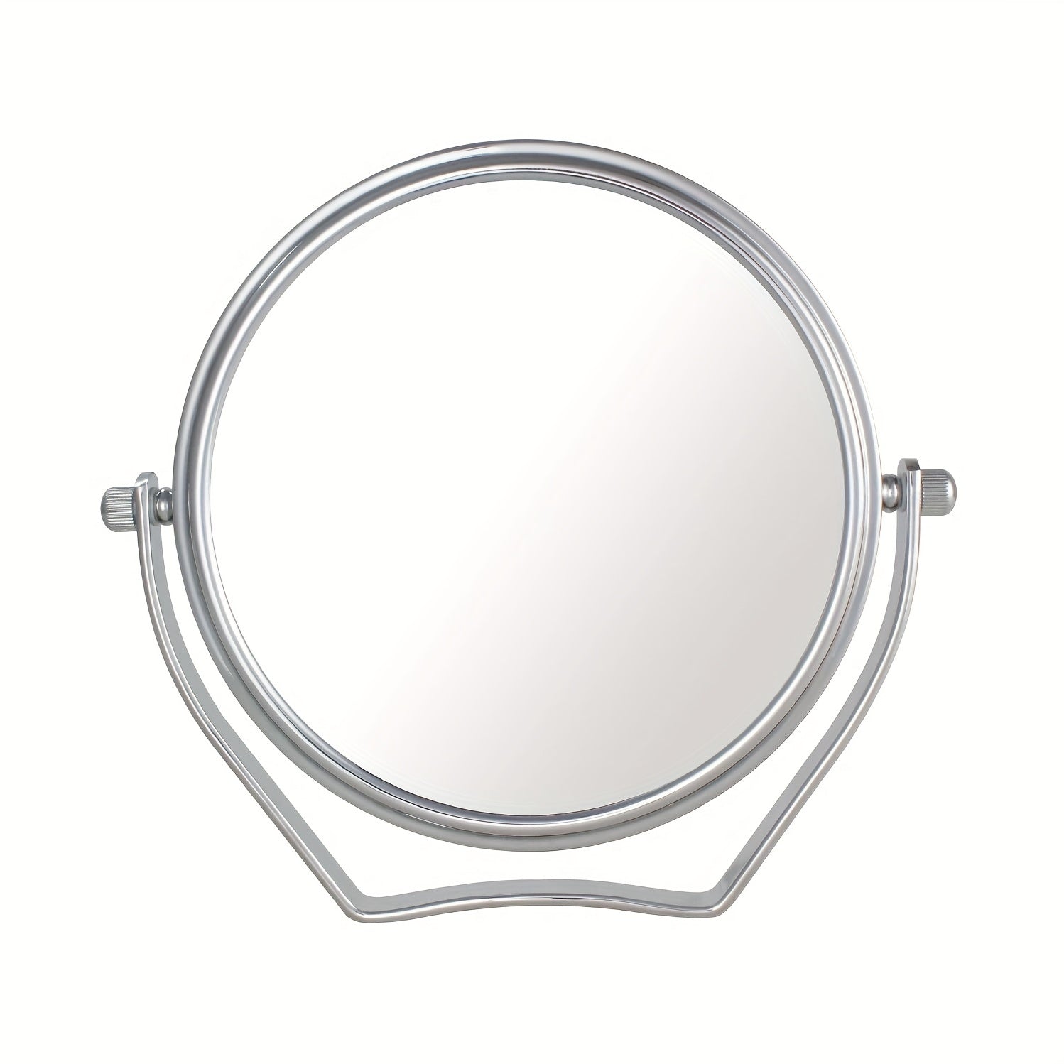 Portable Round Travel Mirror 1X/10X Magnification Handle 360 Swivel Men Women