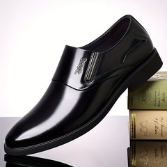 Men's Glossy Loafer Shoes Non-slip Slip On Spring Summer