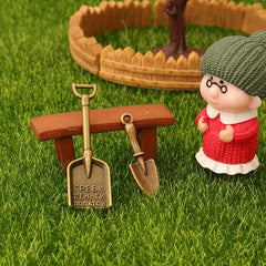 Mini Shovel and Spade Outdoor Scene DIY Props