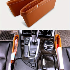 1pc Car Seat Gap Storage Box Universal Adjustable Storage Bag