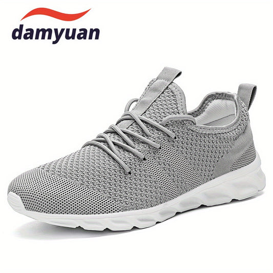 Men's Breathable Lace up Sneakers Outdoor Walking Shoes