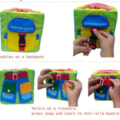 Baby Activity Cube Soft Toy - 6 Puzzle Cube Toys Fine Cloth Gift