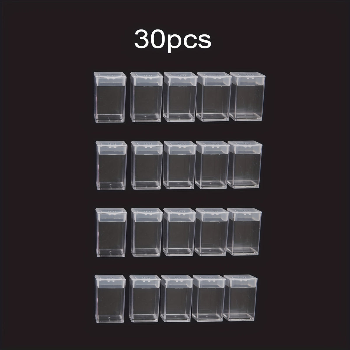 Mini Plastic Clear Storage Box Square Bottle for DIY Craft Diamond Painting Bead