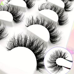 5 Pairs Thick Faux Mink False Eyelashes