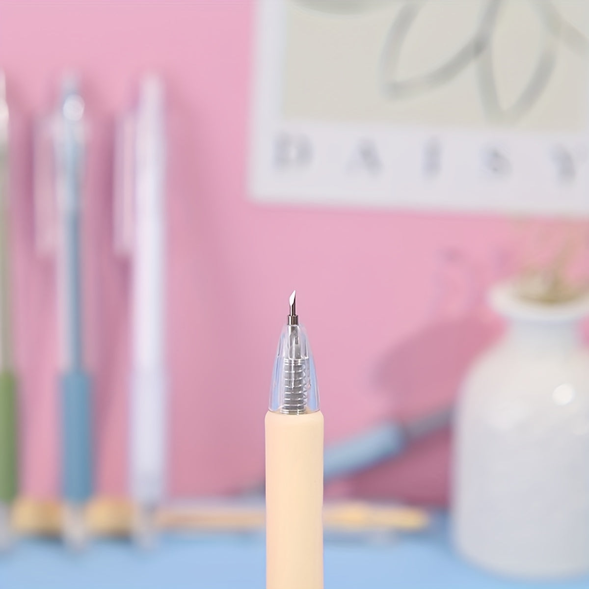 1pc Utility Journal Paper Carving Pen School Stationery