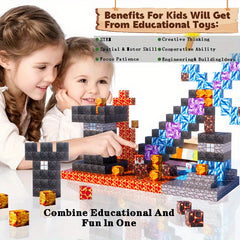 100pcs Magnetic Building Blocks Durable Construction Set Ideal Christmas Gift