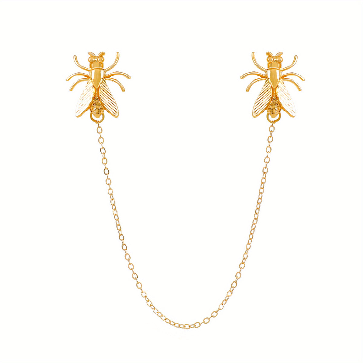 Music Note Snowflake Tassel Chain Brooch Insect Bee Cicada Beetle Tassel Chain