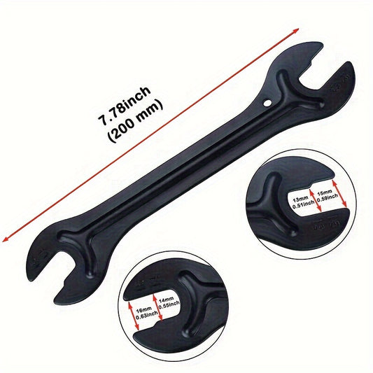 Bike Hub Repair Tools Double Ended Cone Wrench Bicycle Head Open End Spanner